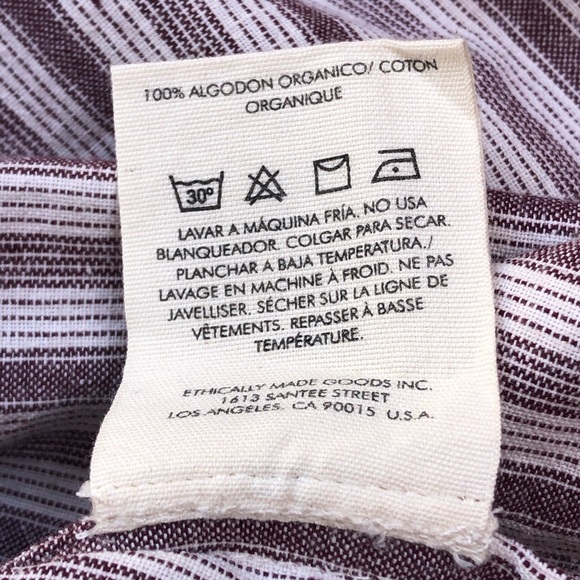 NEW ETICA antonia wrap dress in sassafras stripe size medium - Picture 15 of 15